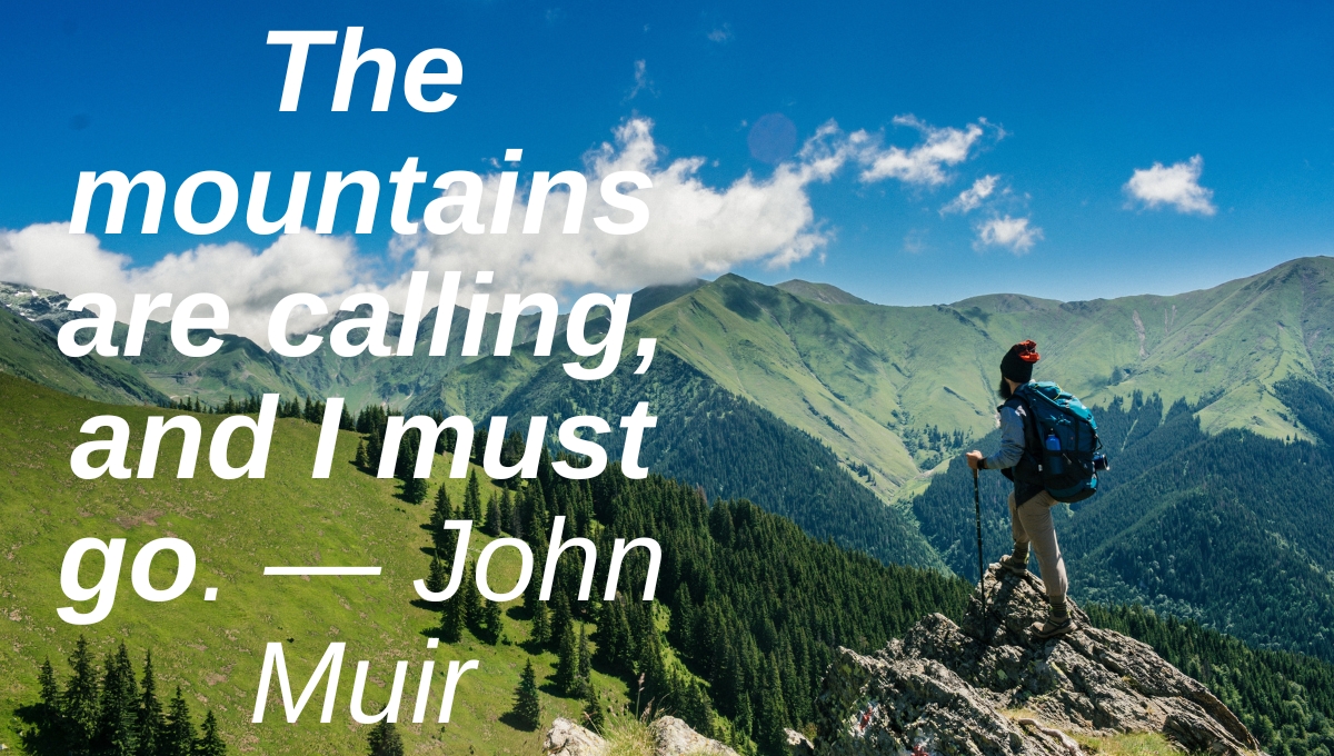 Hiking is a great way to test your limits. hiking quotes